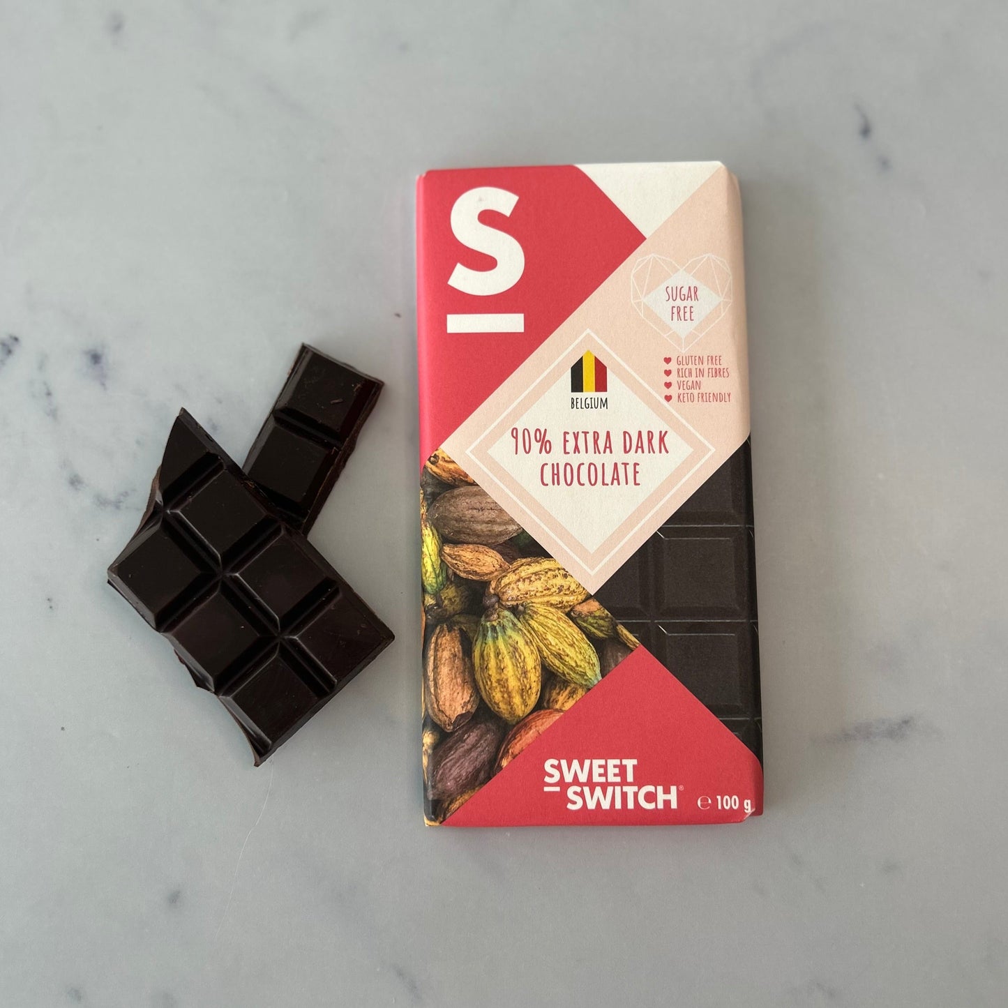 90% Extra Pure Chocolade 100 g