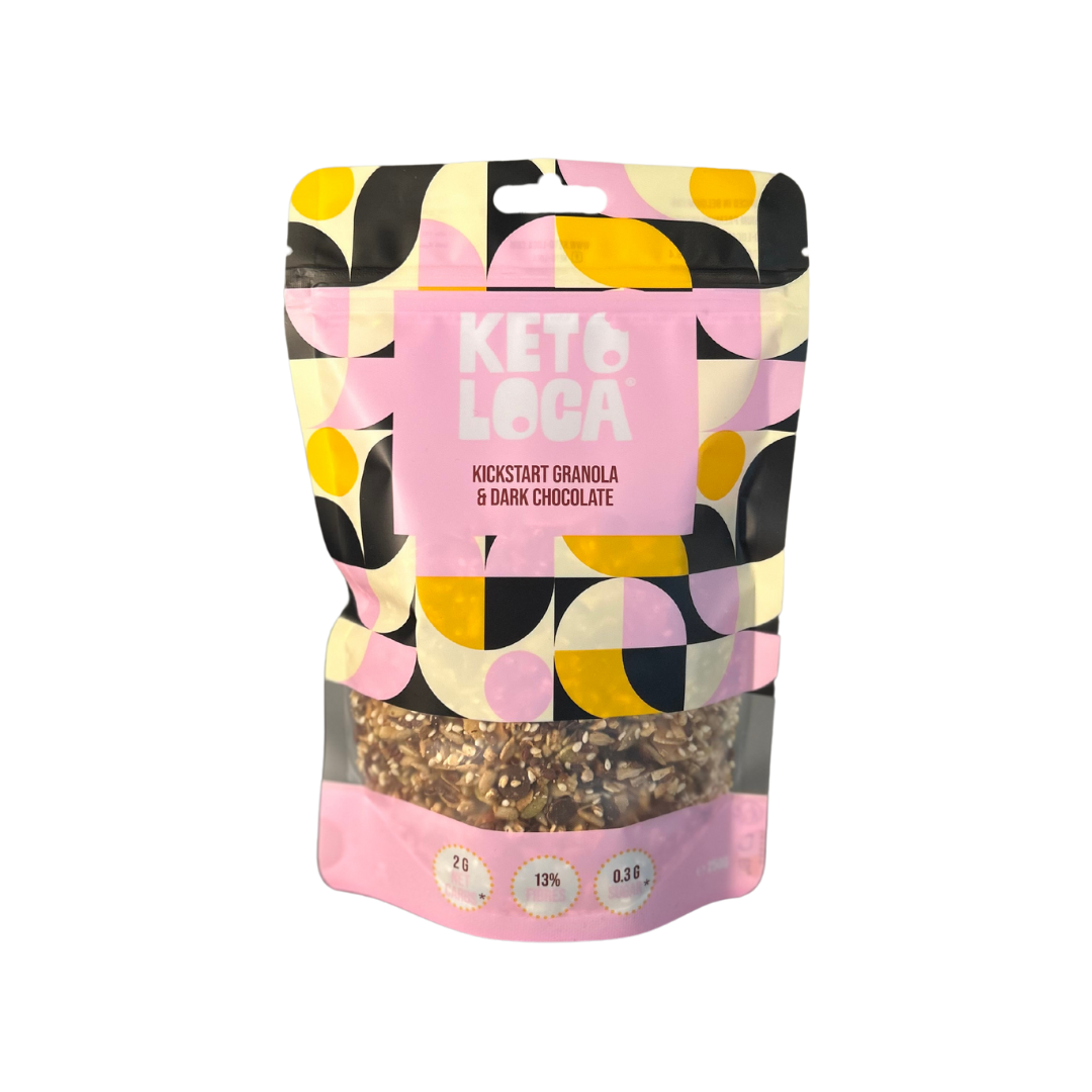 Kickstart Granola & Pure Chocolade Drops 250 g