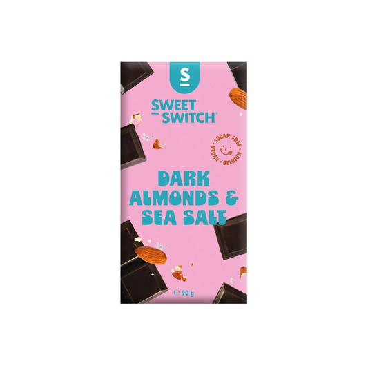 Pure Chocolade met Amandelen & Zeezout 100 g