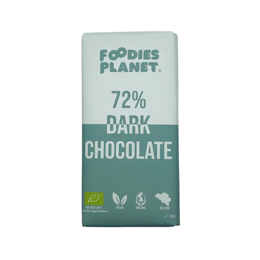 FOODIES-PLANET 72% Dark Belgian Chocolate