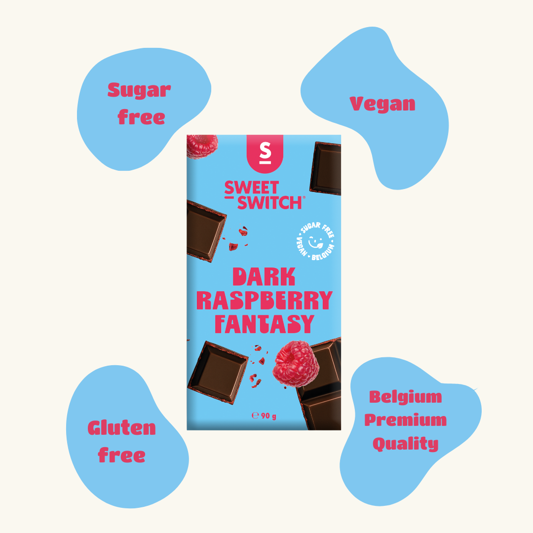 88% Pure chocolade met frambozen 100 g